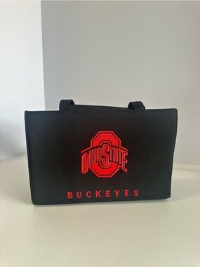 Buckeyes Purse by Sandol Vintage Ohio State Black Handbag